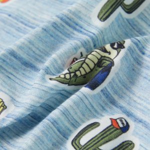 vidaXL Koszulka dziecięca, mieszany niebieski, 140 7