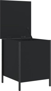 vidaXL Ławka ze schowkiem, czarna, 40x42,5x50 cm 6