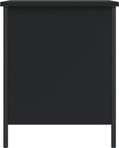 vidaXL Ławka ze schowkiem, czarna, 40x42,5x50 cm 7