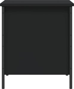 vidaXL Ławka ze schowkiem, czarna, 40x42,5x50 cm 8