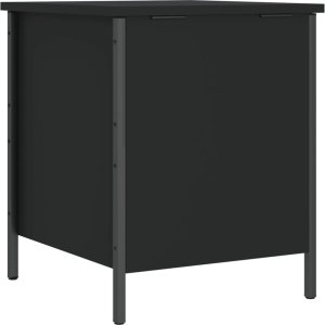 vidaXL Ławka ze schowkiem, czarna, 40x42,5x50 cm 9