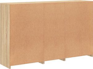 vidaXL Szafka z oświetleniem LED, dąb sonoma, 162x37x100 cm 8