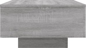 vidaXL Stolik kawowy, szary dąb sonoma, 55x55x31 cm 5