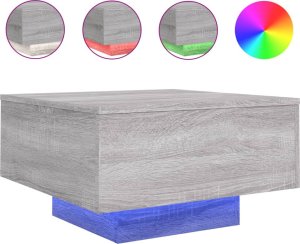 vidaXL Stolik kawowy z LED, szary dąb sonoma, 55x55x31 cm 2