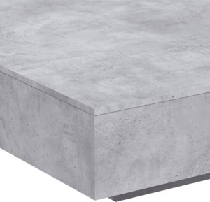 vidaXL Stolik kawowy, szarość betonu, 100x100x31 cm 8