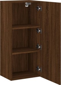 vidaXL Ścienna szafka TV, brązowy dąb, 40,5x30x90 cm 6