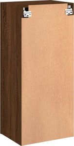 vidaXL Ścienna szafka TV, brązowy dąb, 40,5x30x90 cm 9