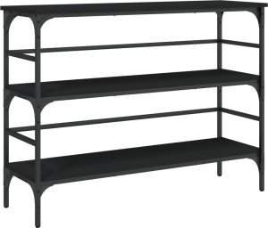 vidaXL Stolik konsolowy, czarny, 100x32x75 cm 2