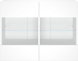 vidaXL Ścienna szafka TV z LED, biała, 78,5x30x60,5 cm 7