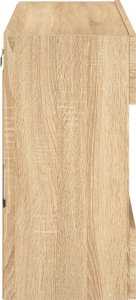 vidaXL Ścienna szafka TV z LED, dąb sonoma, 78,5x30x60,5 cm 9