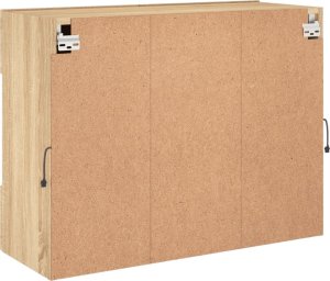 vidaXL Ścienna szafka TV z LED, dąb sonoma, 78,5x30x60,5 cm 10