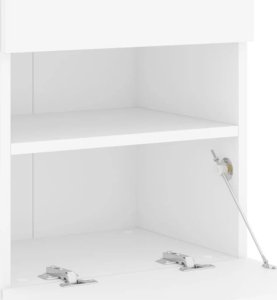 vidaXL Ścienna szafka TV z LED, biała, 40x30x40 cm 8