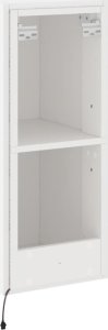 vidaXL Ścienna szafka TV z LED, biała, 30,5x35x70 cm 11