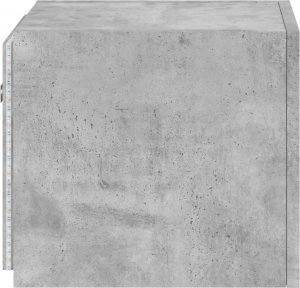 vidaXL Ścienna szafka TV z LED, szarość betonu, 30,5x35x30 cm 10