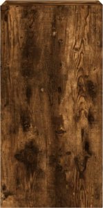 vidaXL Ścienna szafka TV z LED, przydymiony dąb, 40,5x35x80 cm 9