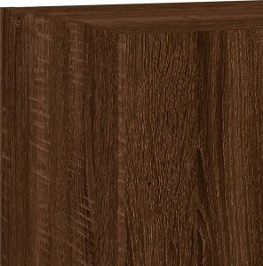 vidaXL Ścienna szafka TV z LED, brązowy dąb, 60x35x31 cm 12