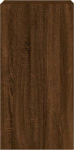 vidaXL Ścienna szafka TV z LED, brązowy dąb, 40,5x35x80 cm 9