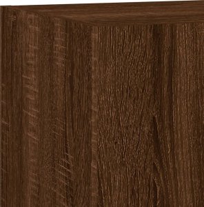 vidaXL Ścienna szafka TV z LED, brązowy dąb, 80x35x31 cm 12