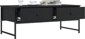 vidaXL Stolik kawowy, czarny, 101x49x39,5 cm 4