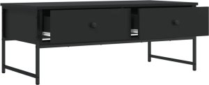 vidaXL Stolik kawowy, czarny, 101x49x39,5 cm 5