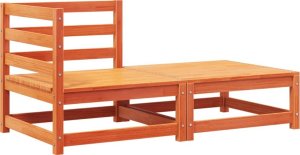 vidaXL Ogrodowa sofa narożna z poduszkami i podnóżkiem 4