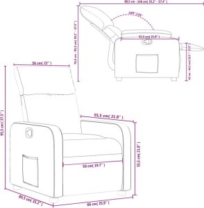 vidaXL Fotel rozkładany, ciemnobrązowy, obity tkaniną 10