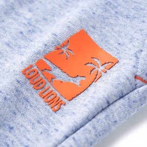 vidaXL Szorty dziecięce ze sznurkiem, niebieski melanż, 128 5