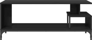 vidaXL Szafka RTV czarna 102x40x41 cm stal 5