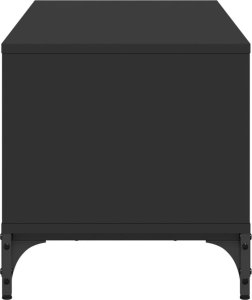 vidaXL Szafka RTV czarna 102x40x41 cm stal 6