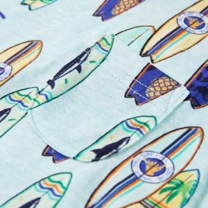 vidaXL Dziecięca koszulka bez rękawów, jasnoniebieski melanż, 116 4