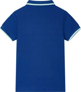 vidaXL Koszulka dziecięca polo, ciemnoniebieska, 140 2