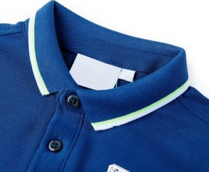 vidaXL Koszulka dziecięca polo, ciemnoniebieska, 140 3