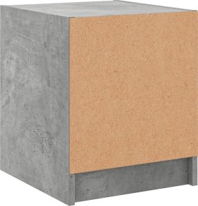 vidaXL Szafki nocne, 2 szt., szklane drzwi, szary beton, 35x37x42 cm 9