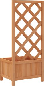 vidaXL Donica z trejażem, brązowa, lite drewno jodłowe 6