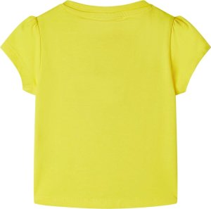 vidaXL Koszulka dziecięca z krótkimi rękawami, żółta, 116 2