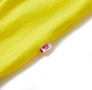 vidaXL Koszulka dziecięca z krótkimi rękawami, żółta, 116 5