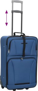 vidaXL Zestaw walizek podróżnych - 5 szt. niebieskie (4002829) 6
