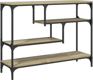 vidaXL Stolik konsolowy, dąb sonoma, 100x30x75 cm 2