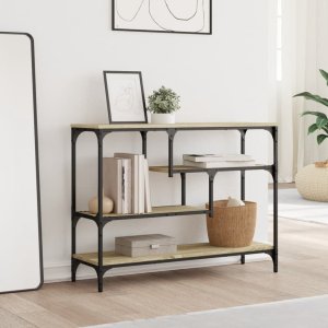 vidaXL Stolik konsolowy, dąb sonoma, 100x30x75 cm 3