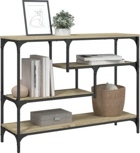 vidaXL Stolik konsolowy, dąb sonoma, 100x30x75 cm 4