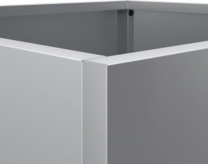 vidaXL Donica srebrny 42x40x39 cm stal ocynkowana 8