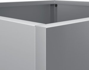 vidaXL Donica srebrna 32x29x75 cm galwanizowana stal 8