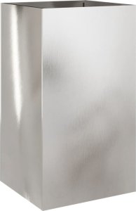 vidaXL Donica, srebrna, 42x38x75 cm, stal nierdzewna 2