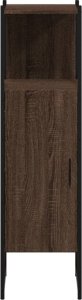 vidaXL Szafka łazienkowa, brązowy dąb, 33x33x120,5 cm 5