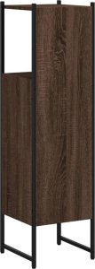 vidaXL Szafka łazienkowa, brązowy dąb, 33x33x120,5 cm 8