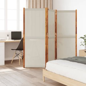 vidaXL Parawan 3-panelowy jasnoszary  210x180 cm 1