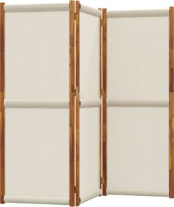 vidaXL Parawan 3-panelowy jasnoszary  210x180 cm 3