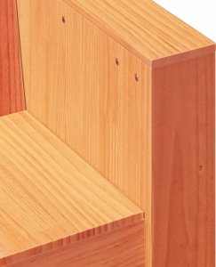 vidaXL Sofa ogrodowa, 2-osobowa, woskowy brąz, 134x60x62 cm, sosnowa 7