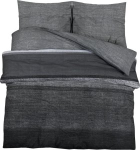 vidaXL Zestaw pościeli, ciemnoszary, 140x200 cm, bawełna 2