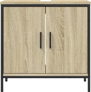 vidaXL Szafka pod umywalkę, dąb sonoma, 60x30x60 cm 5